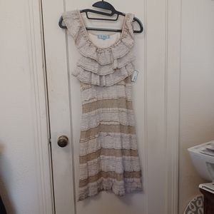 T. Bleu tiered Lace Dress sz S